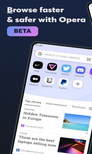 Opera beta app